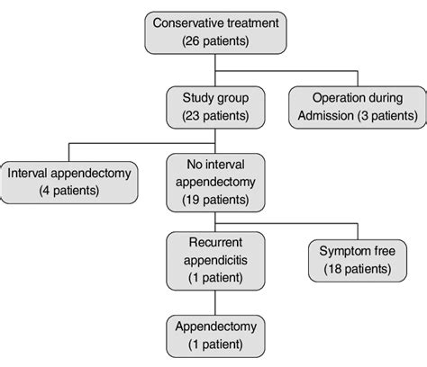 Patient distribution. Clinical course of 26 patients with a perforated ...