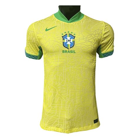 Brazil Soccer Jersey Replica Home 2024 Mens (Player Version), Wholesale Brazil Soccer Jerseys ...