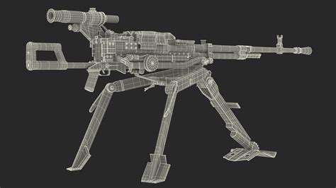 Russian Heavy Machine Gun Utyos 3D Model $69 - .3ds .blend .c4d .fbx .max .ma .lxo .obj .upk ...