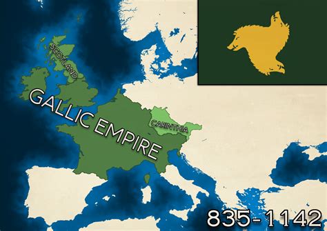 The Gallic Empire at its greatest extent : r/imaginarymaps