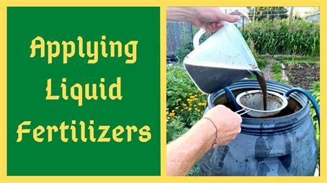 My Method For Applying Homemade Liquid Fertilizers -JADAM - JMS - JLF - YouTube