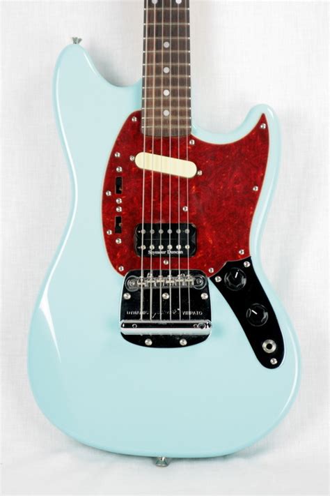 Fender Kurt Cobain Mustang SONIC BLUE > Guitars Electric Semi-Hollow Body | Kansas City Vintage ...