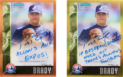 Tom Brady finally gets his own Montreal Expos rookie baseball card - Yahoo Sports