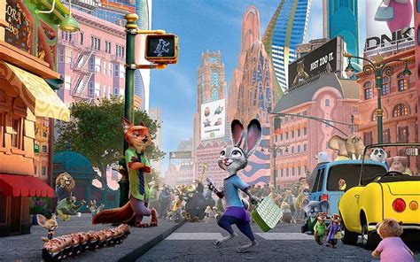 Zootopia City High Quality Resolution. City , Character illustration ...