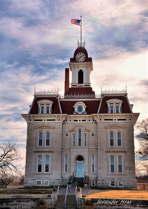 Historic Courthouse in Cottonwood Falls Kansas Photograph by Jennifer Broadstreet Hess | Fine ...