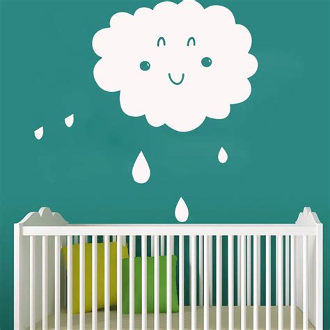 Removable cloud Cartoon Wall Decals Mural Art Diy Poster for Living Room Company School Office ...