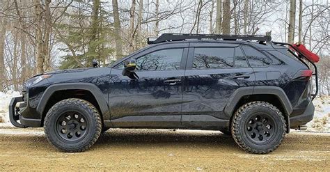 Black SUV Parked on Dirt Road | Toyota SUV