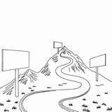 Winding Road Coloring Page sketch template