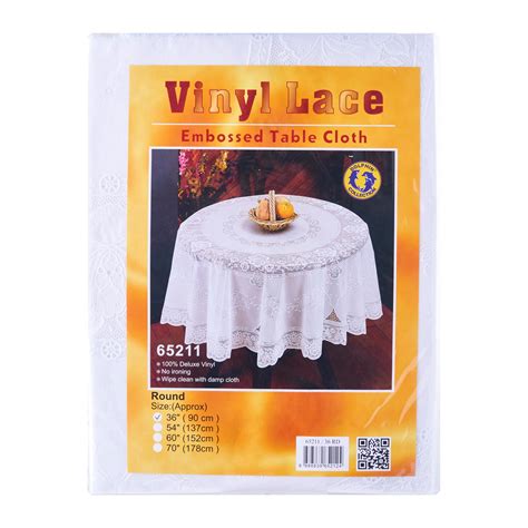 Vinyl Lace Tablecloth (Round) : POOLEE