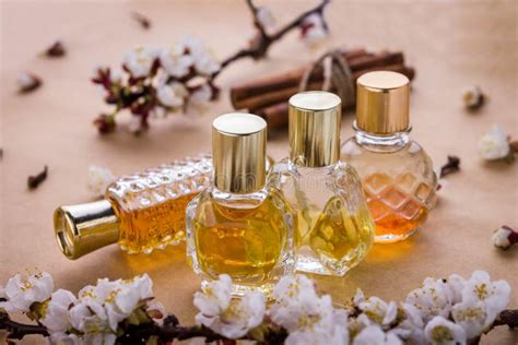 Bottles of Perfume with Ingredients Stock Photo - Image of health, cloves: 90754396