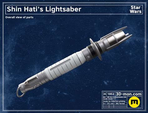 3D file Shin Hati Lightsaber - Ahsoka ⭐・3D printing model to download・Cults