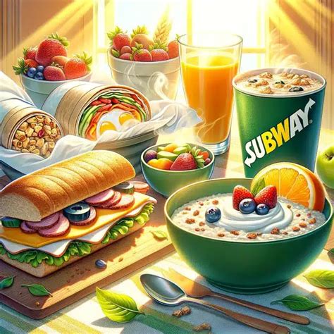 Subway Breakfast Menu UK November 2024