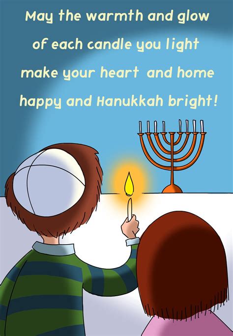 Free Printable Hanukkah Bright Greeting Card | Hanukkah greeting ...