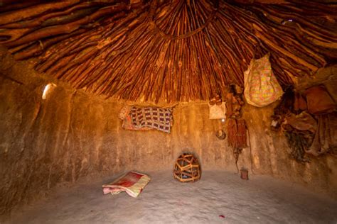 African Hut Interior