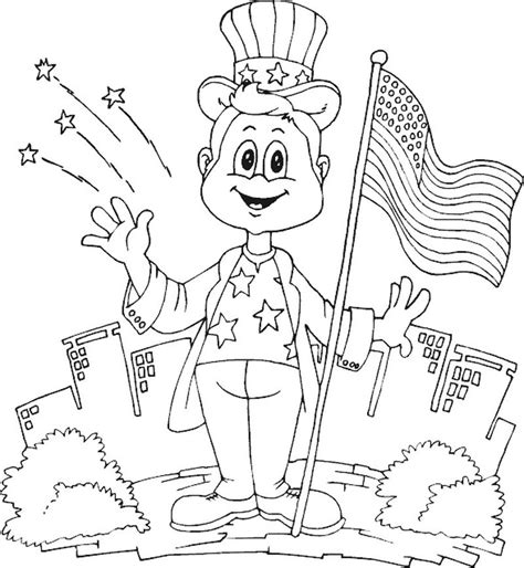 American Flag Coloring Pages PDF - Coloringfolder.com