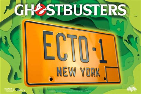 Ghostbusters: ECTO-1 License Plate | Figurky a sošky | Fate Gate