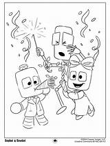 Happy New Year Coloring Page – Copper Jungle sketch template