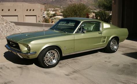 Lime Gold Green 1967 Mustang Fastback | Mustang fastback, Ford mustang ...