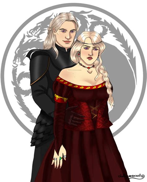 Daemon And Rhaenyra Targaryen by chillyravenart on DeviantArt