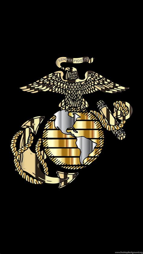 Marine Corps, america, black, ega, gold, marines, military, united ...