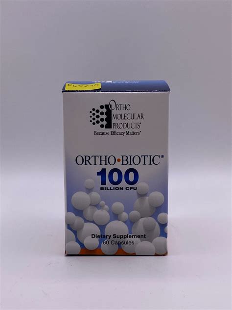 Ortho Molecular Products - Ortho Biotic 100 Billion CFU 60 Capsules