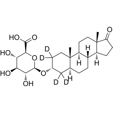 Androsterone-d4 glucuronide | CAS#:2687960-87-6 | Chemsrc