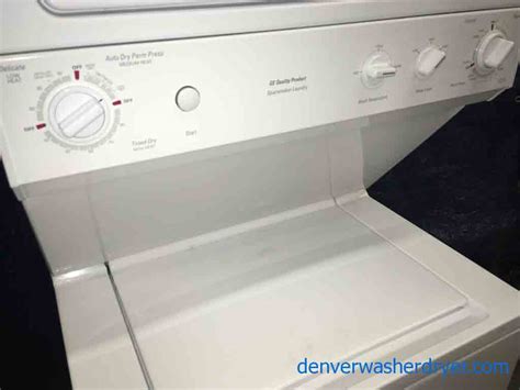 Large Images for Full-Size 27″ GE Stackable Washer/Dryer Combo, 220v - #2678