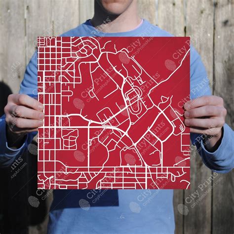 University of Utah Campus Map Art - City Prints