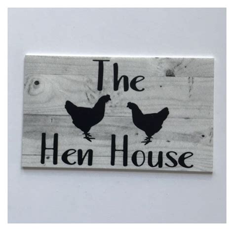 The Hen House Grey Timber Style Sign | The Renmy Store | Hen house, Chicken shed, Chicken coop signs