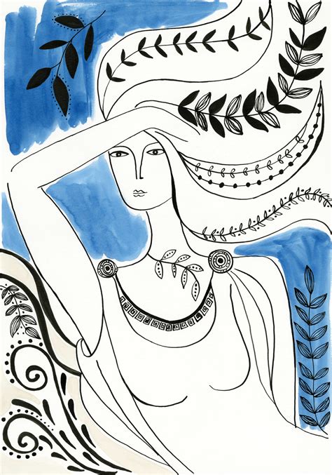 AMPHITRITE | Goddess of the Sea | Print - Christa Mav