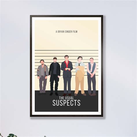 BEST PRICE GUARANTEE The Usual Suspects minimal minimalist movie film print poster A5,A4,A3,A2 ...