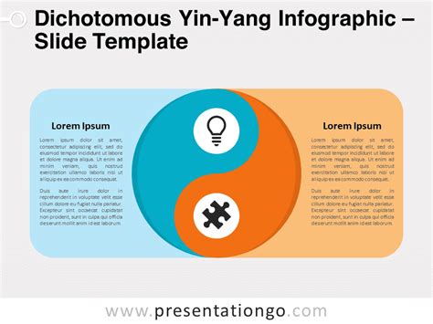 Infografía de Yin-Yang Dichotómica Para PowerPoint Y Google Slides