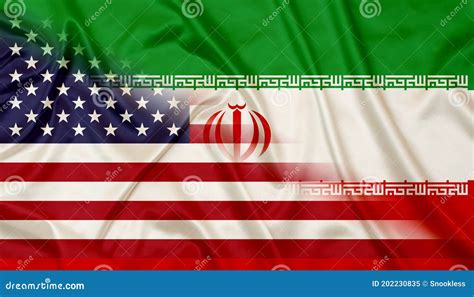 USA and Iran Country flags stock image. Image of country - 202230835