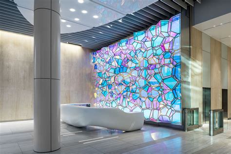 One State Street Lobby Illuminated Feature Wall | Architect Magazine | Installation, Office ...