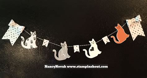 CAT BANNER | Stampin up occasions 2017, Card making crafts, Banner