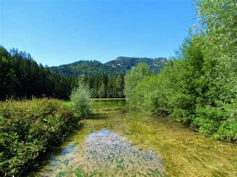 Plansarsko Jezero Lake at Jezersko in Gorenjska, Slovenia Stock Image ...