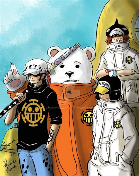 Trafalgar Law and Crew Fan art. Colored version :D Programm: Krita #trafalgarlaw #heartpirates ...