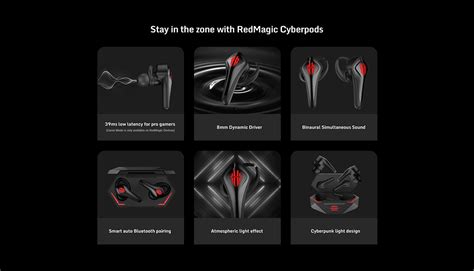 Nubia Red Magic Cyberpods TWS Gaming Earbuds Price in Bangladesh