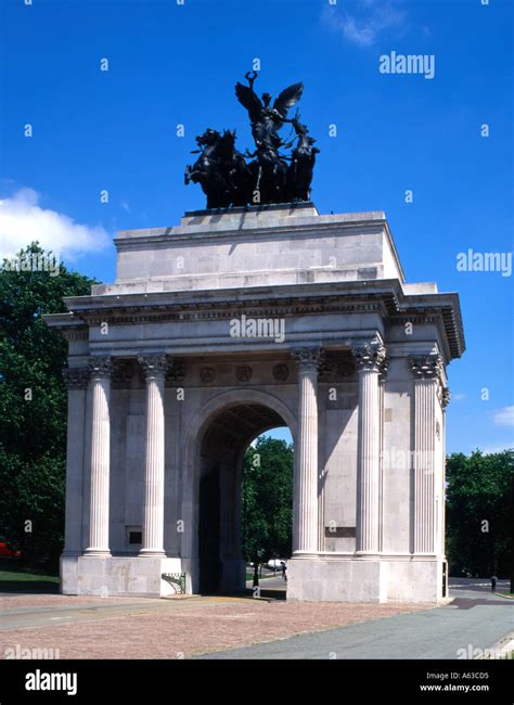 London Wellington arch Stock Photo - Alamy