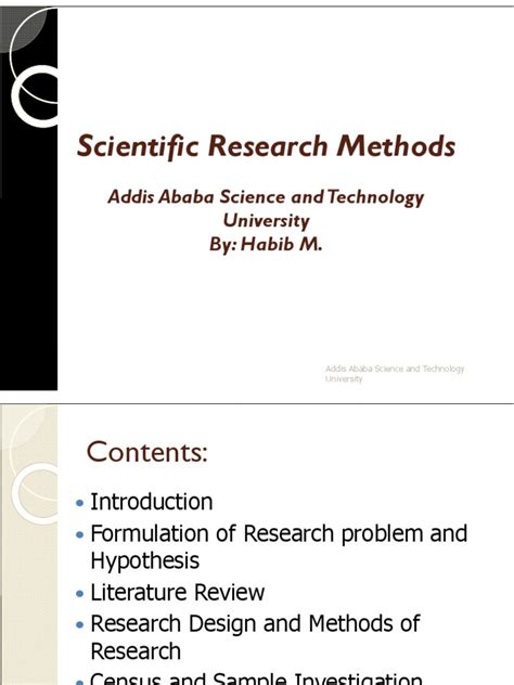 Research Methods_AASTU_Final | PDF