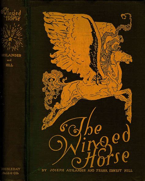 Auslander--Winged Horse--Doubleday, 1927 | Book cover art, Vintage book covers, Antique books