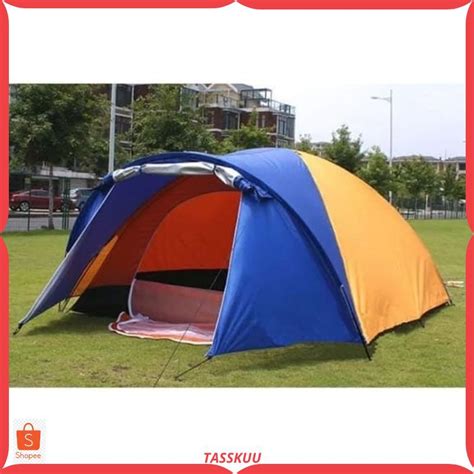 Jual Tenda Dome Kapasitas 4 Orang . Doble Layer 100% Baru stock banyak | Shopee Indonesia