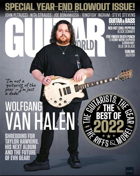 WOLFGANG VAN HALEN - Guitar World Magazine - January 2023 - YourCelebrityMagazines