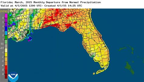 Climate Summary for Florida - March 2015 - Florida Climate Center