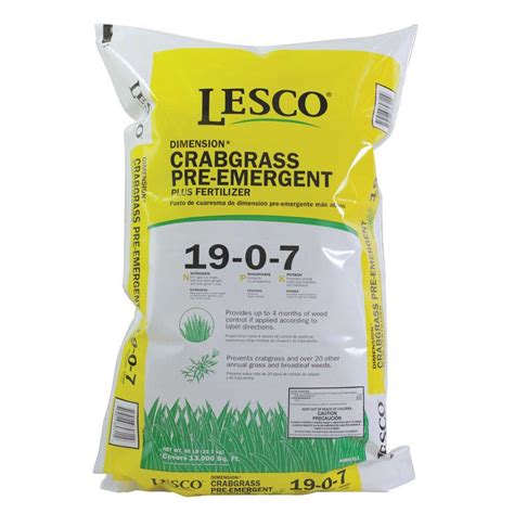 LESCO 50 lb. 19-0-7 Dimension Crabgrass Preventer-080311 - The Home Depot