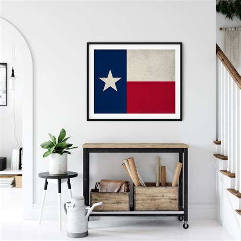 Texas Flag Art Texas Flag Print Flag Poster State Flag - Etsy