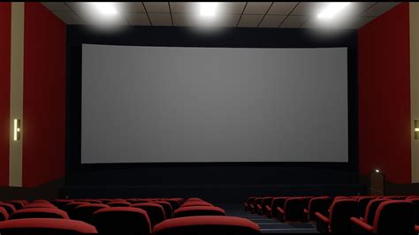 Movie Theater 3D Model - Cinema - YouTube