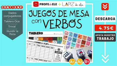 Juegos de mesa con verbos para divertirse en clase » ProfeDeELE.es