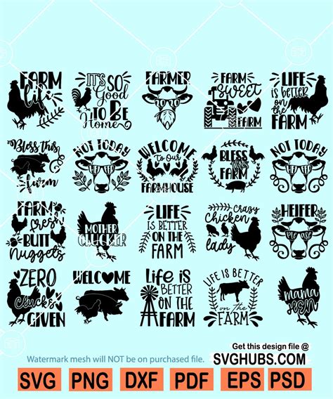 Farmhouse SVG bundle, Farm SVG bundle, Farmhouse quotes svg, Farm svg ...