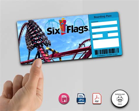 Six Flags Printable Tickets